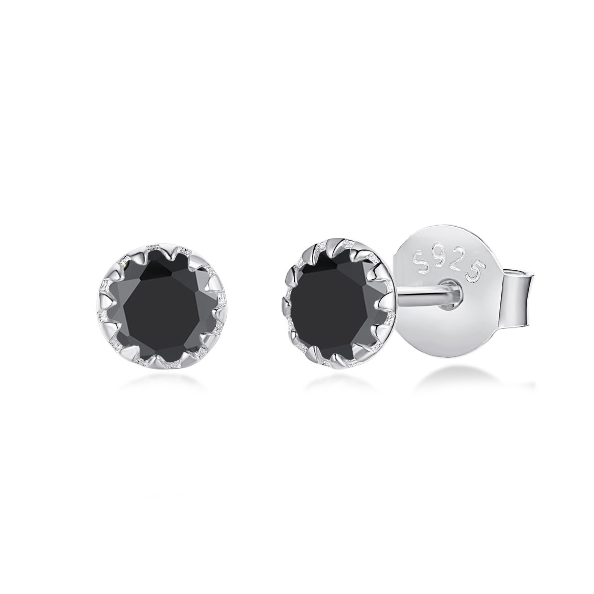 [Amore]Sparkling Colorful Round Shape Earrings