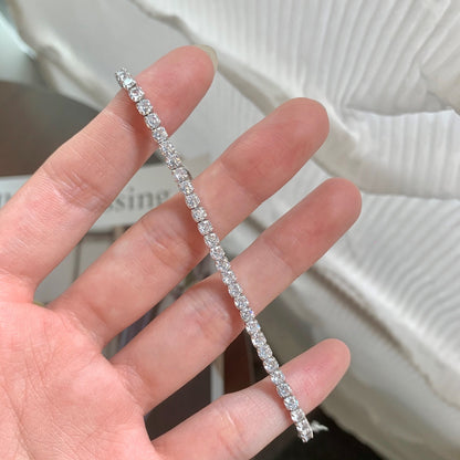 [Amore]Sparkling Round Cut Daily Bracelet