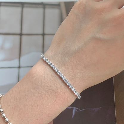 [Amore]Sparkling Round Cut Daily Bracelet