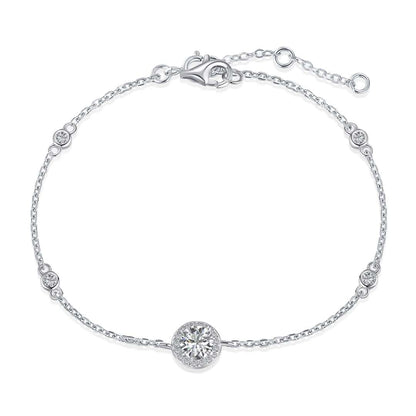 [Amore]Dazzling Round Cut Shape Bracelet