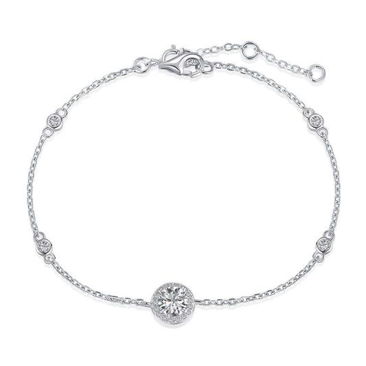 [Amore]Dazzling Round Cut Shape Bracelet