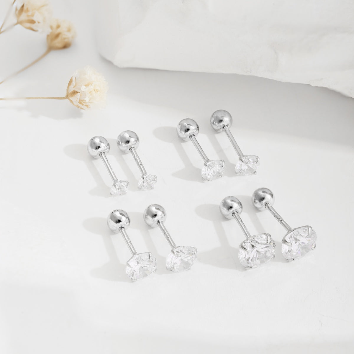 [Amore]Unique U-Shaped Ear Bone Earrings