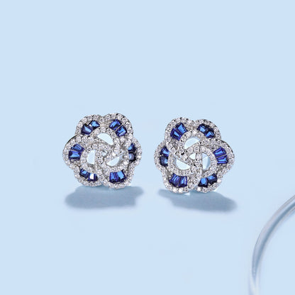 [Amore]Exquisite Flower Shape Daily Earrings