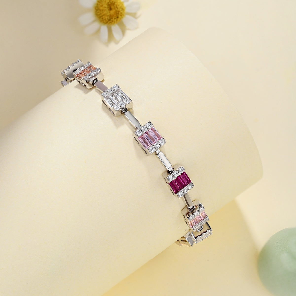 [Amore]Dainty Charming Emerald Cut Daily Bracelet