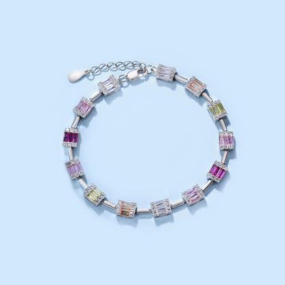 [Amore]Dainty Charming Emerald Cut Daily Bracelet