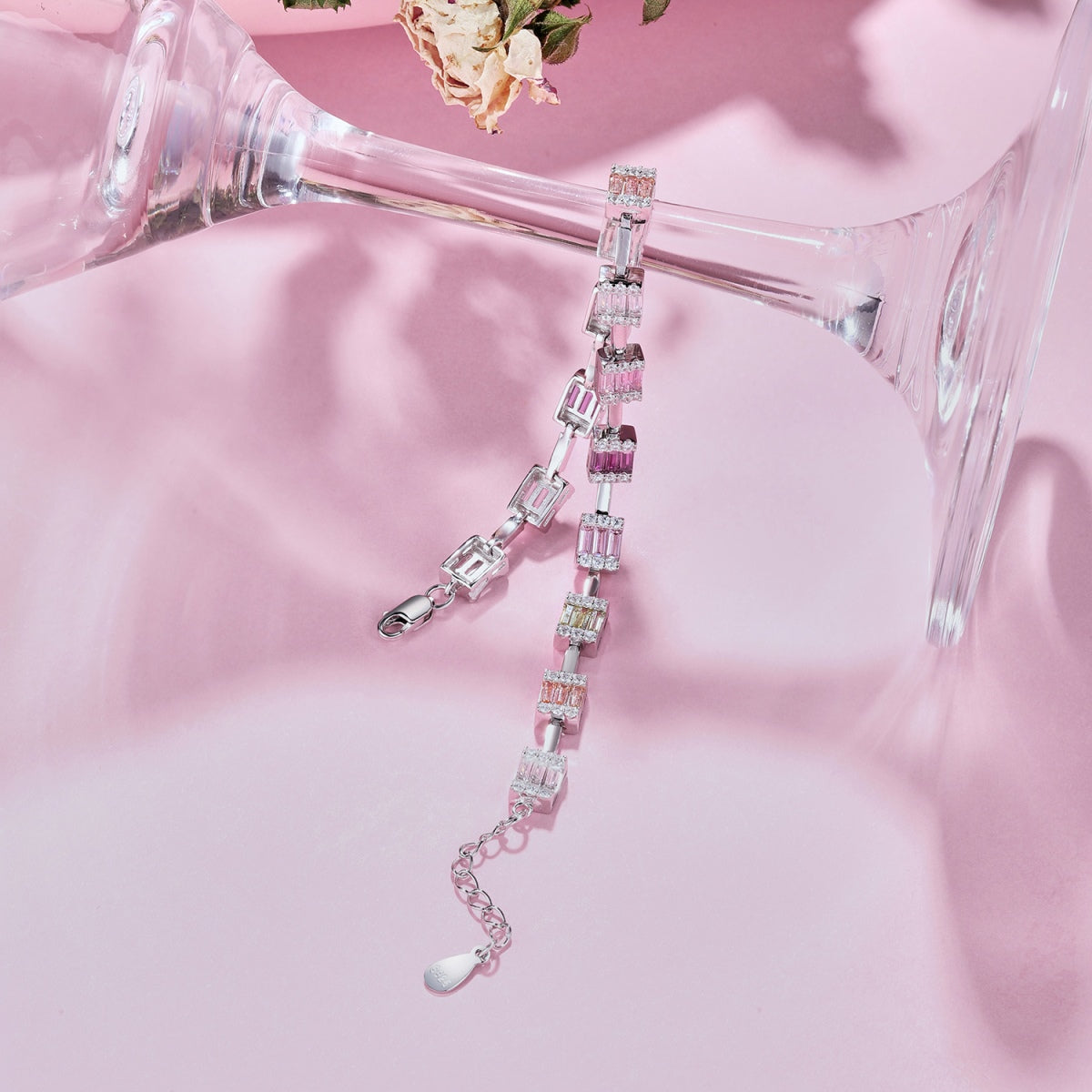 [Amore]Dainty Charming Emerald Cut Daily Bracelet