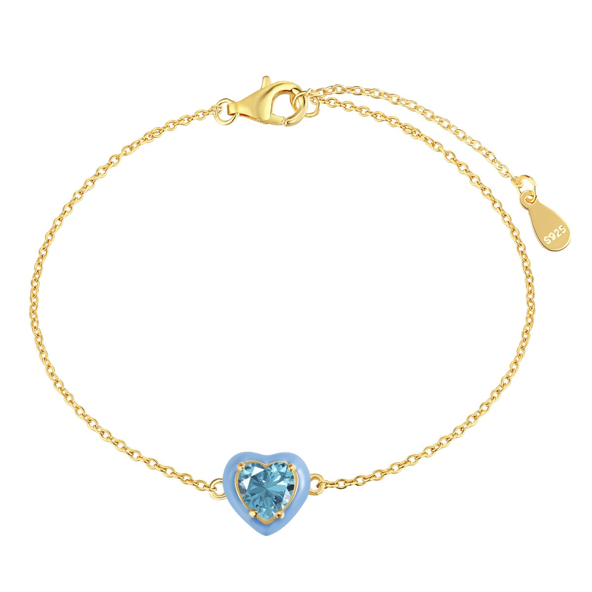 [Amore]Sparkling Romantic Heart Shape Lover Bracelet