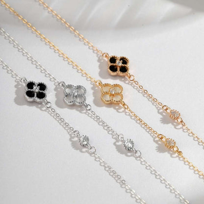 [Amore]Delicate Four Leaf Clover Bracelet