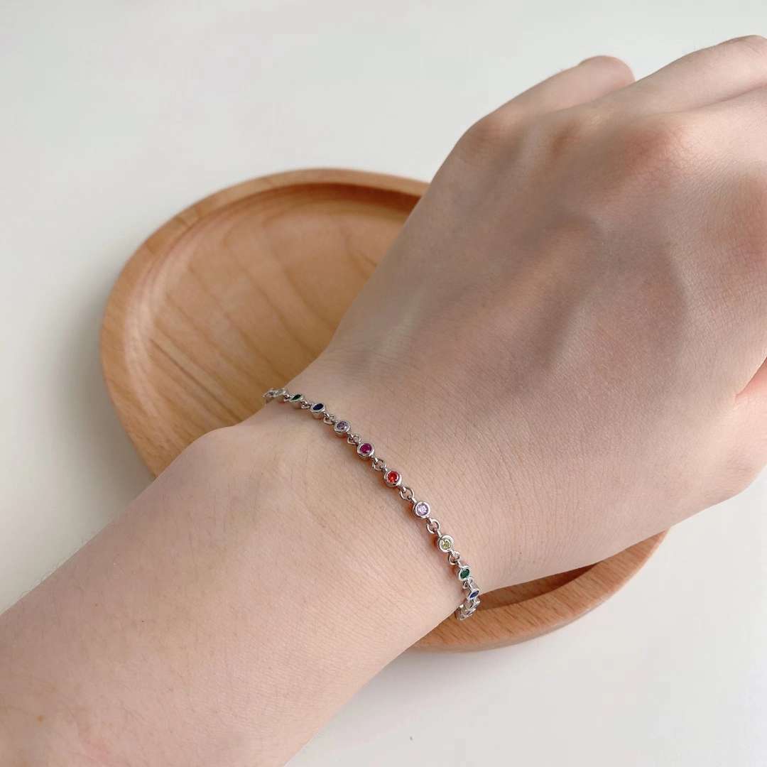 [Amore]Colorful Bead Array Bracelet