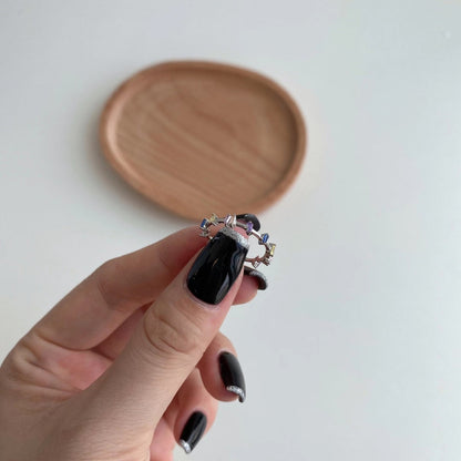 [Amore]Unique Trapezoid Cut Daily Ring