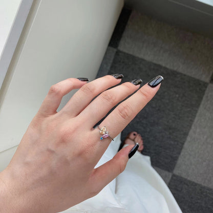 [Amore]Radiant Colorful Multi Cut Daily Ring