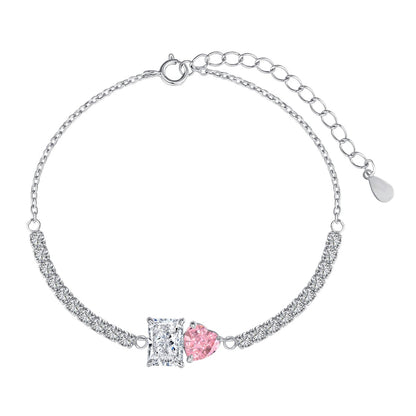 [Amore]Dazzling Unique Multi Shape Lover Bracelet