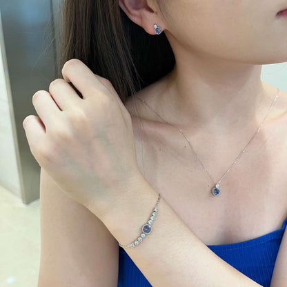 [Amore]Luxurious Heart Of The Ocean Bracelet