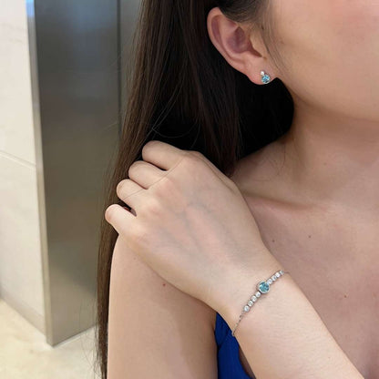 [Amore]Luxurious Heart Of The Ocean Bracelet