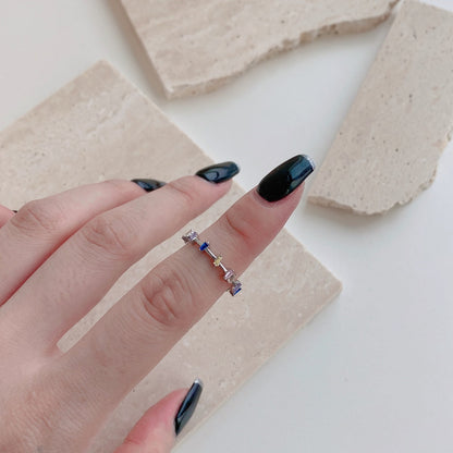 [Amore]Unique Trapezoid Cut Daily Ring