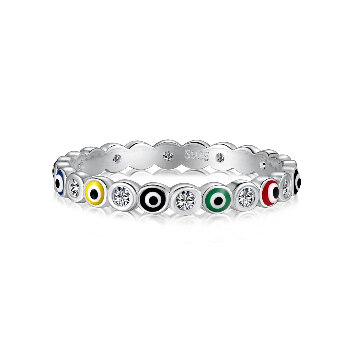 [Amore]Sparkling Vibrant Round Shape Daily Ring