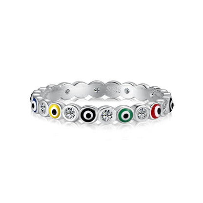 [Amore]Sparkling Vibrant Round Shape Daily Ring