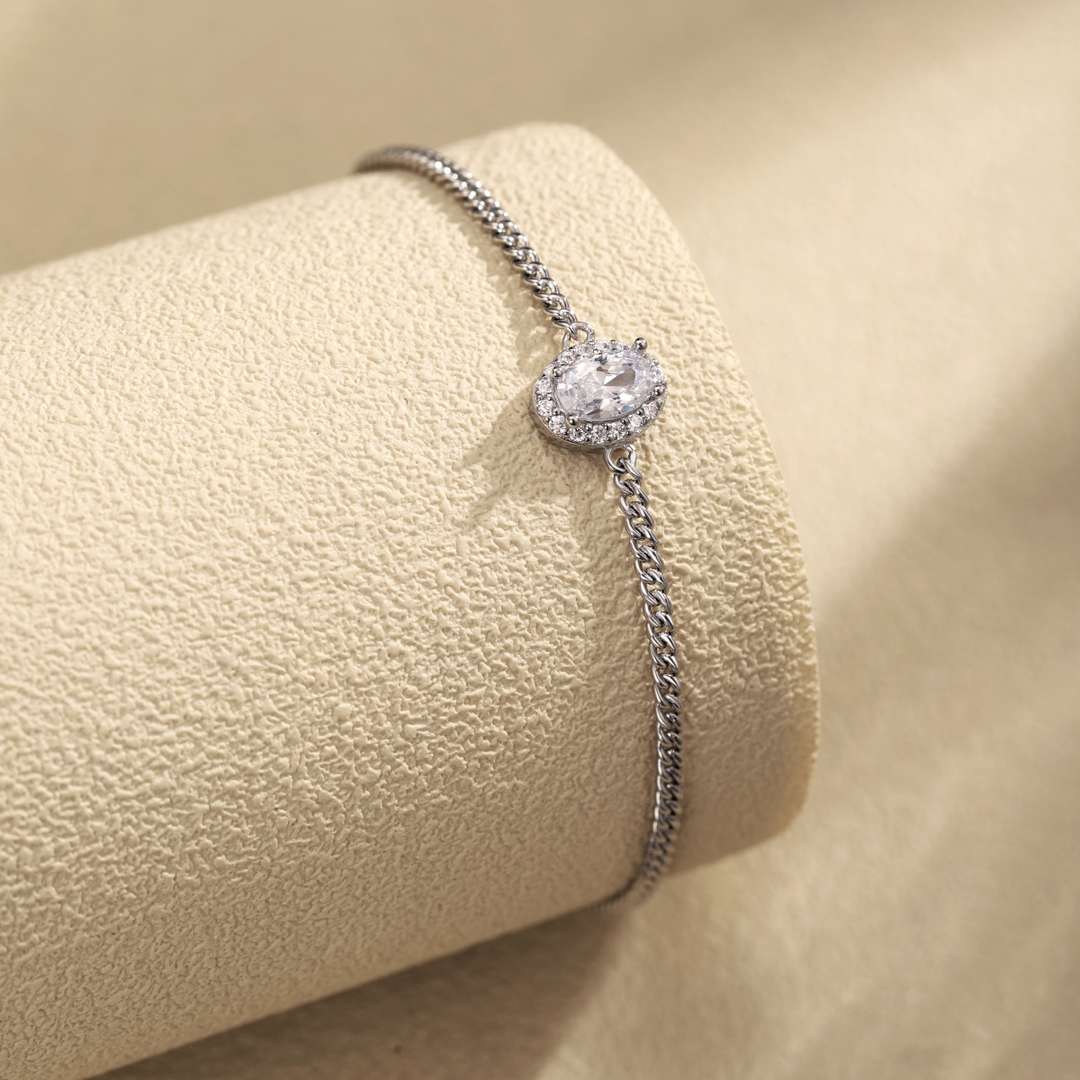 [Amore]Exquisite Oval Shape Bracelet