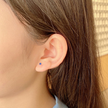 [Amore]Delicate Solitaire Earrings