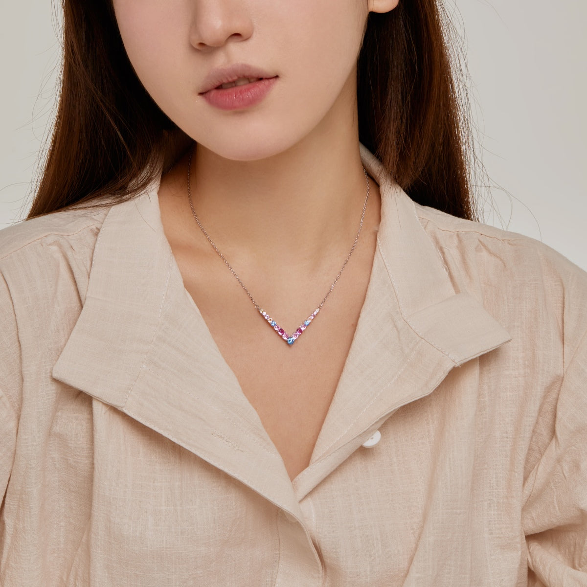 [Amore]Ornate Round Cut Necklace
