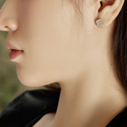 [Amore]Four-Leaf Clover Flower Shaped Earrings