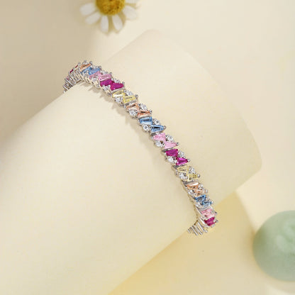 [Amore]Ornate Sparkling Multi Cut Party Bracelet