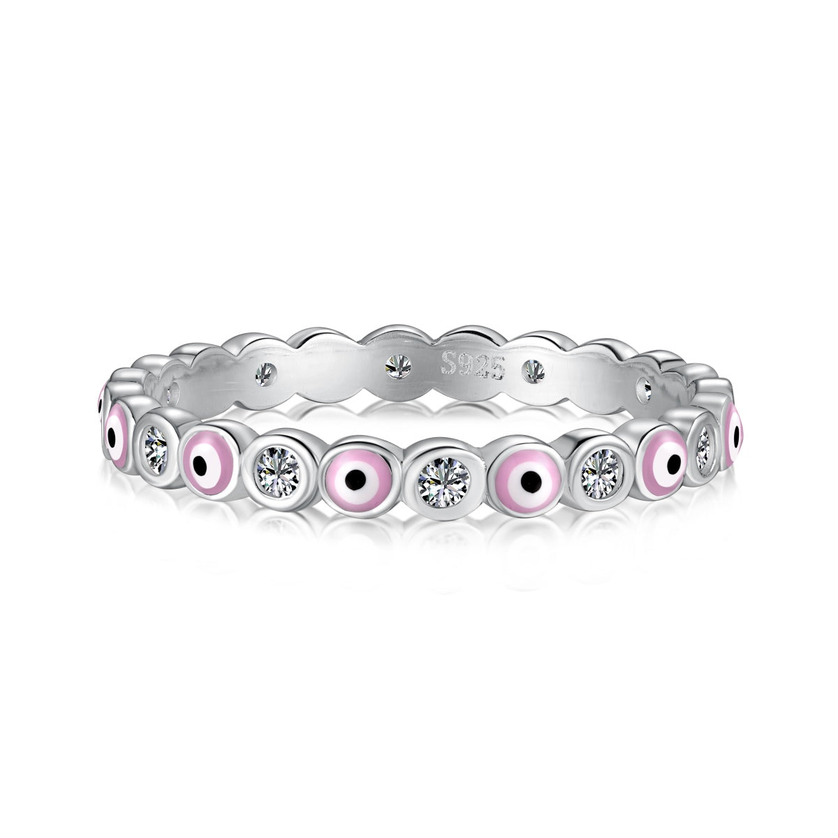 [Amore]Sparkling Vibrant Round Shape Daily Ring