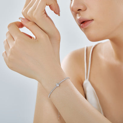 [Amore]0.75 Carat Exquisite Oval Cut Daily Bracelet
