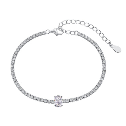 [Amore]0.75 Carat Exquisite Oval Cut Daily Bracelet