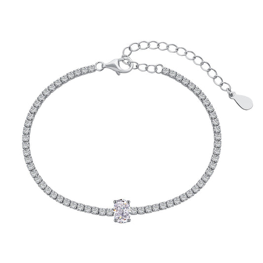 [Amore]0.75 Carat Exquisite Oval Cut Daily Bracelet