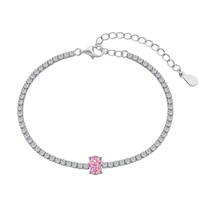 [Amore]0.75 Carat Exquisite Oval Cut Daily Bracelet