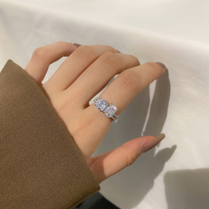 [Amore]2.0 Carat Scintillating Ornate Radiant Cut Party Ring