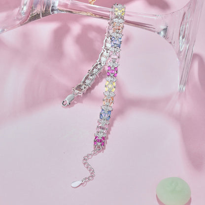 [Amore]Delicate Colorful Multi Cut Party Bracelet