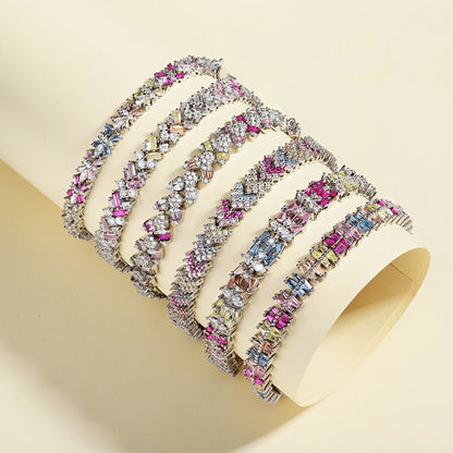 [Amore]Delicate Colorful Multi Cut Party Bracelet