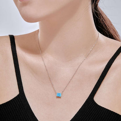 [Amore]Luxurious Square Shape Colorful Necalack