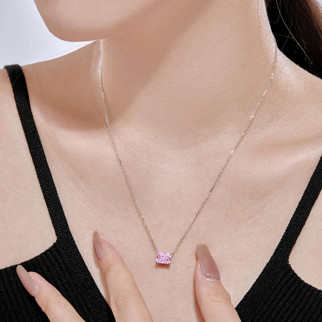 [Amore]Luxurious Square Shape Colorful Necalack