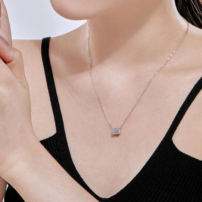 [Amore]Luxurious Square Shape Colorful Necalack