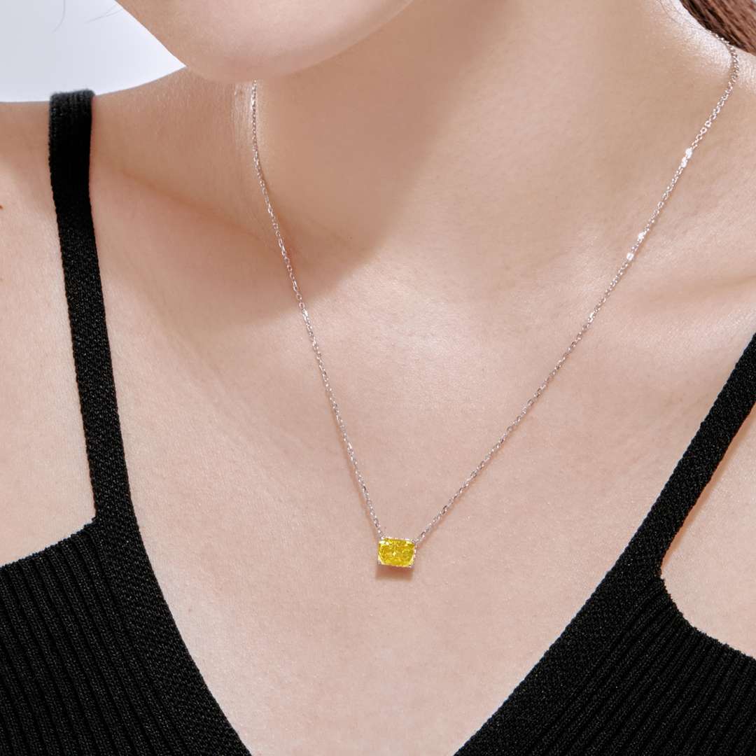 [Amore]Luxurious Square Shape Colorful Necalack