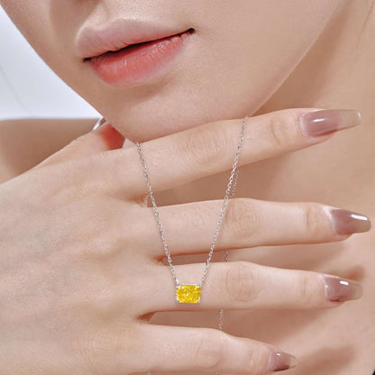 [Amore]Luxurious Square Shape Colorful Necalack
