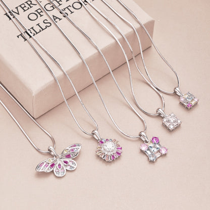 [Amore]Charming Flower Colorful Necklace