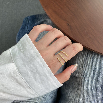 [Amore]Unique Vibrant Entangle Daily Ring