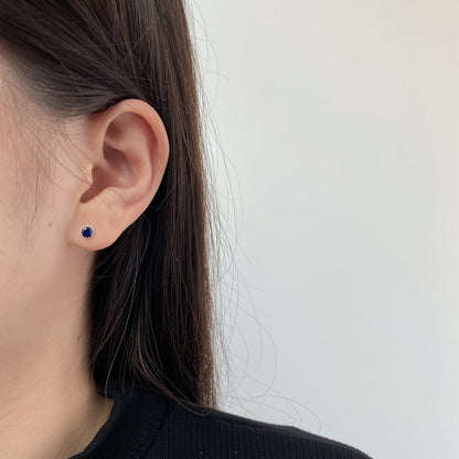 [Amore]Sparkling Colorful Round Shape Earrings