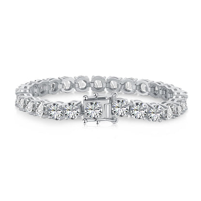 [Amore]0.75 Carat Dazzling Round Cut Wedding Bracelet