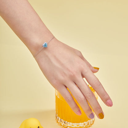 [Amore]Sparkling Romantic Heart Shape Lover Bracelet