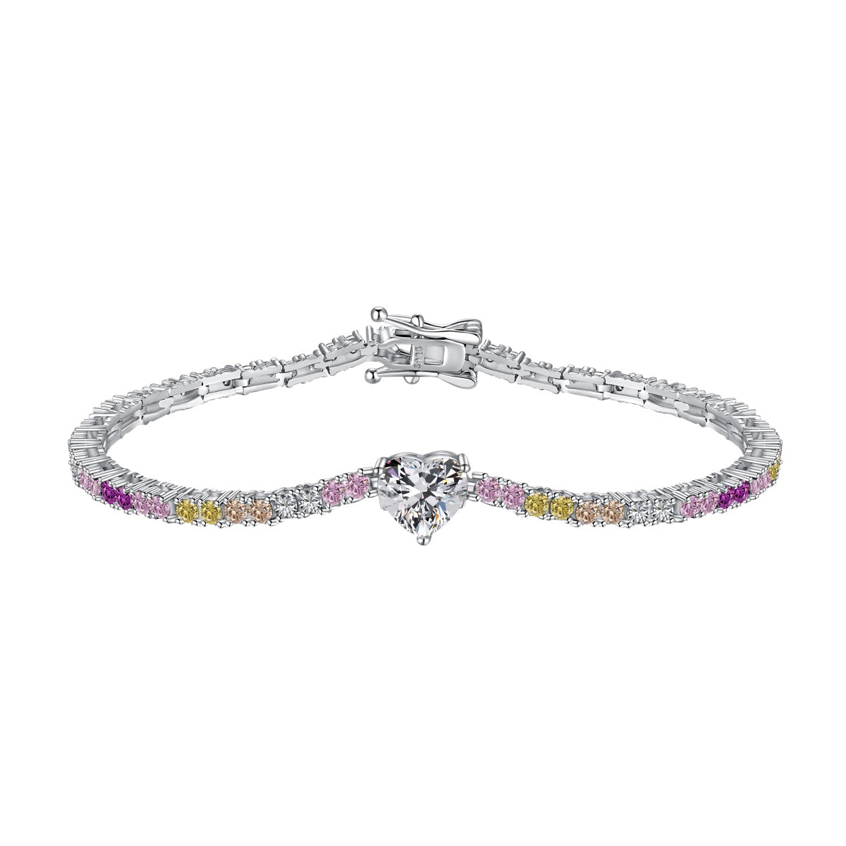 [Amore]Delicate Romantic Heart Shape Lover Bracelet