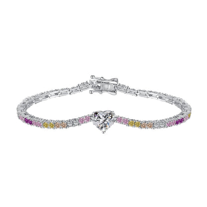 [Amore]Delicate Romantic Heart Shape Lover Bracelet