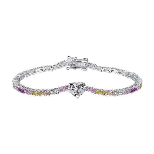 [Amore]Delicate Romantic Heart Shape Lover Bracelet