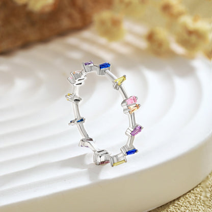 [Amore]Unique Trapezoid Cut Daily Ring