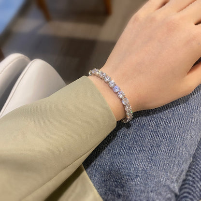 [Amore]0.75 Carat Dazzling Round Cut Wedding Bracelet