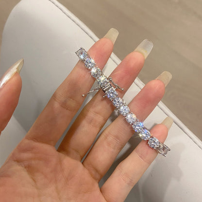 [Amore]Ornate Sparkling Round Cut Wedding Bracelet